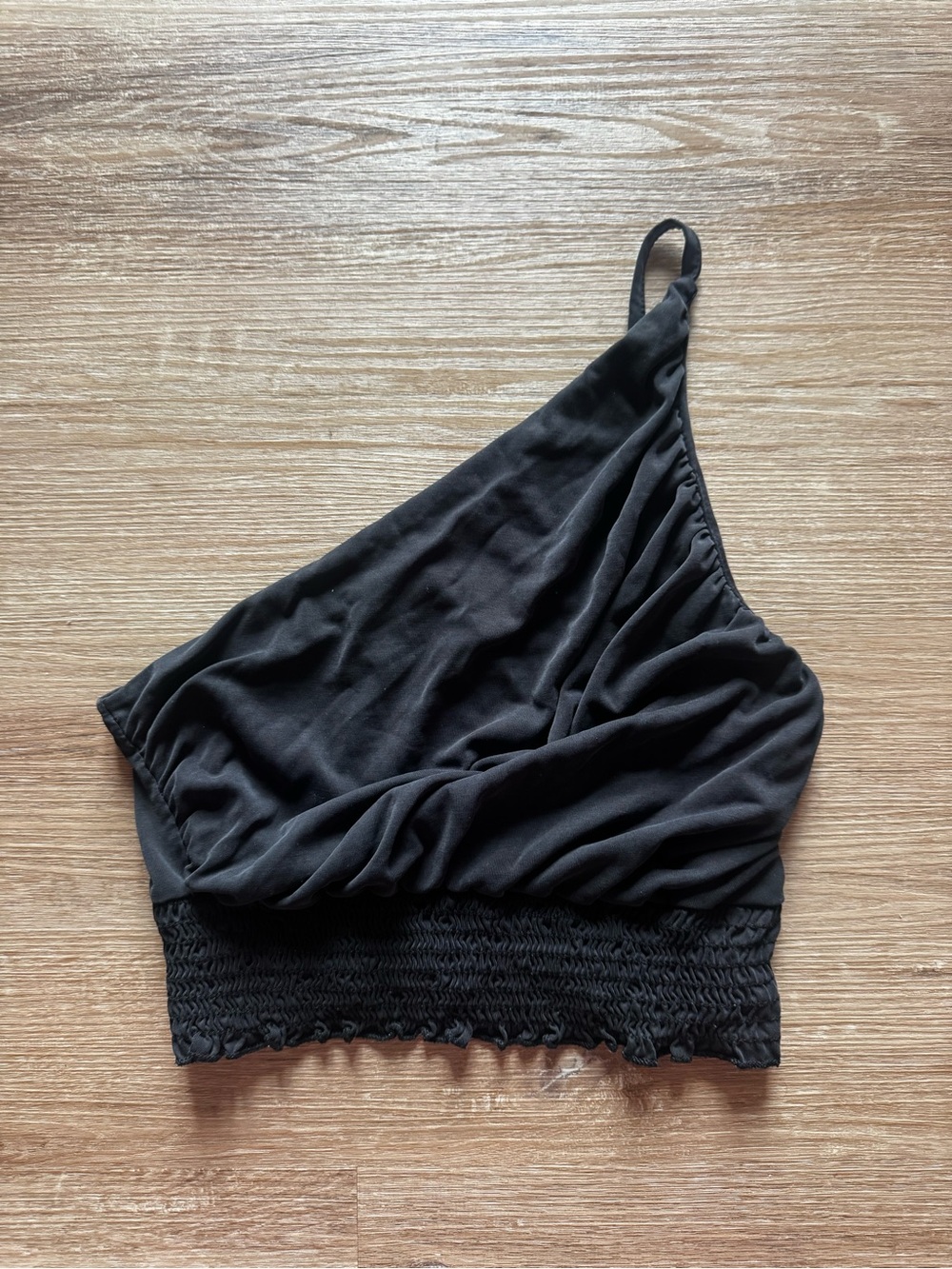 Urban Outfitters Black One-Shoulder Cropped Top